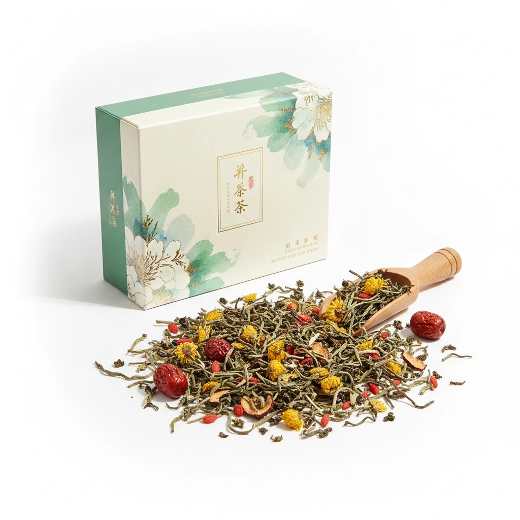 Thé Chinois Relaxant aux Fleurs et Baies de Goji